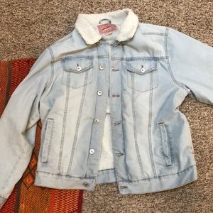denim sherpa jacket